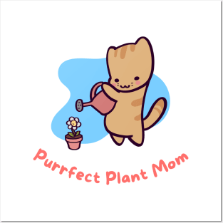 Purrfect Plant Mom Posters and Art